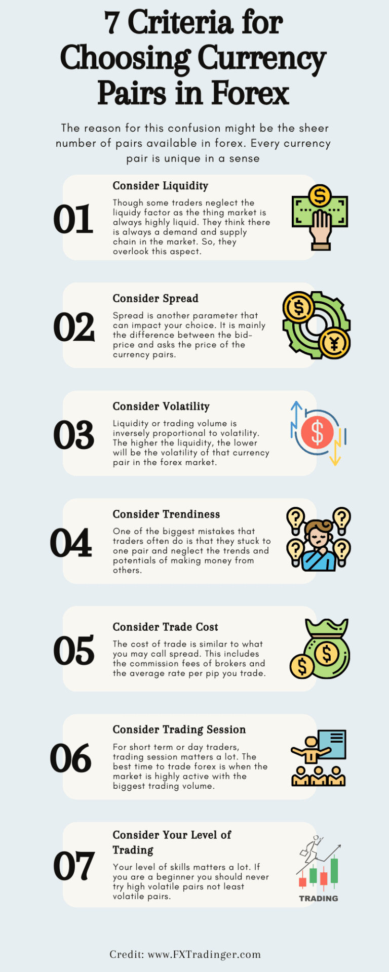 How to Choose Currency Pairs in Forex Trading? [7 Criteria to Choose]